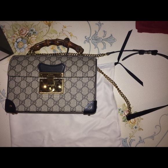 PADLOCK GG SMALL BAMBOO SHOULDER BAG! BRAND NEW!!! - Picture 10 of 15